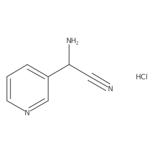 2-Amino-2-(pyridin-3-yl)acetonitrile hydrochloride结构式