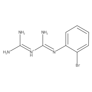 [N'-(2-bromophenyl)carbamimidamido](imino)methanaminium Structure