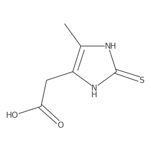 2,3-Dihydro-5-methyl-2-thioxo-1H-imidazole-4-acetic acid结构式