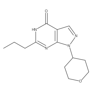 1,5-Dihydro-6-propyl-1-(tetrahydro-2H-pyran-4-yl)-4H-pyrazolo[3,4-d]pyrimidin-4-one Structure