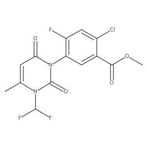 Methyl 2-chloro-5-(3-(difluoromethyl)-4-methyl-2,6-dioxo-2,3-dihydropyrimidin-1(6H)-yl)-4-fluorobenzoate结构式