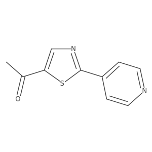 1-[2-(4-Pyridinyl)-1,3-thiazol-5-yl]-1-ethanone Structure