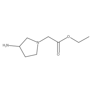 Ethyl 2-(3-aminopyrrolidin-1-yl)acetate Structure