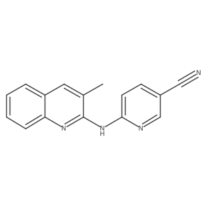6-[(3-Methyl-2-quinolinyl)amino]-3-pyridinecarbonitrile结构式