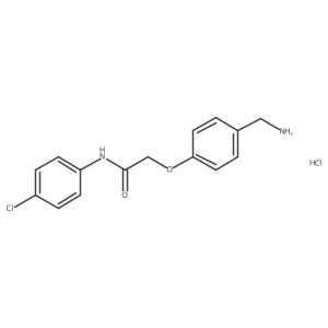 2-[4-(aminomethyl)phenoxy]-N-(4-chlorophenyl)acetamide hydrochloride结构式