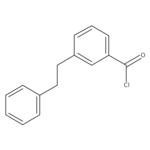 3-(2-Phenylethyl)benzoyl chloride结构式