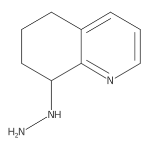 5,6,7,8-Tetrahydroquinolin-8-ylhydrazine结构式