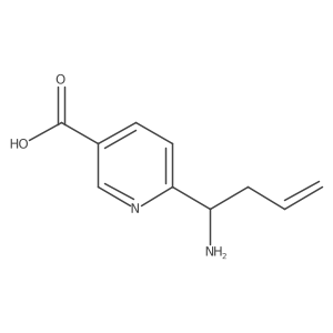 6-(1-Aminobut-3-en-1-yl)nicotinic acid Structure