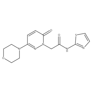 2-[3-(morpholin-4-yl)-6-oxopyridazin-1(6H)-yl]-N-(1,3-thiazol-2-yl)acetamide Structure