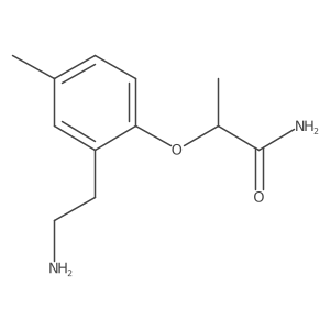 Propanamide, 2-[2-(2-aminoethyl)-4-methylphenoxy]- Structure