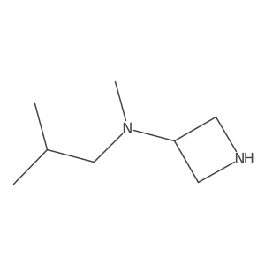 N-methyl-N-(2-methylpropyl)azetidin-3-amine结构式