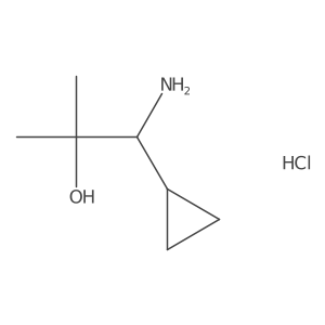 (R)-1-Amino-1-cyclopropyl-2-methylpropan-2-ol hydrochloride Structure