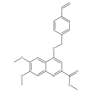 Methyl 4-[(4-ethenylphenyl)methoxy]-6,7-dimethoxyquinoline-2-carboxylate Structure