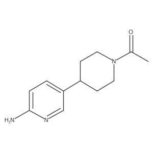1-(4-(6-Aminopyridin-3-yl)piperidin-1-yl)ethanone Structure