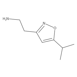 2-[5-(Propan-2-yl)-1,2-oxazol-3-yl]ethan-1-amine结构式