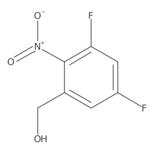 3,5-Difluoro-2-nitrobenzyl alcohol结构式