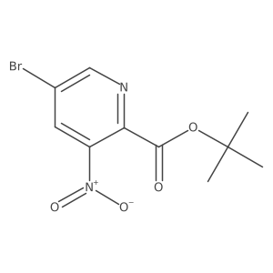 5-Bromo-3-nitro-pyridine-2-carboxylic acid tert-butyl ester Structure