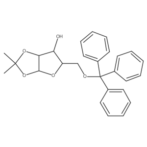 1,2-O-(1-Methylethylidene)-5-O-(triphenylmethyl)-beta-D-arabinofuranose Structure