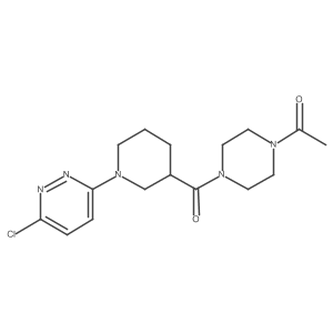 1-(4-{[1-(6-Chloropyridazin-3-yl)piperidin-3-yl]carbonyl}piperazin-1-yl)ethanone Structure