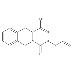 2-[(Prop-2-en-1-yloxy)carbonyl]-1,2,3,4-tetrahydroisoquinoline-3-carboxylic acid结构式
