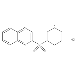 2-(Piperidin-3-ylsulfonyl)quinoxaline hydrochloride Structure