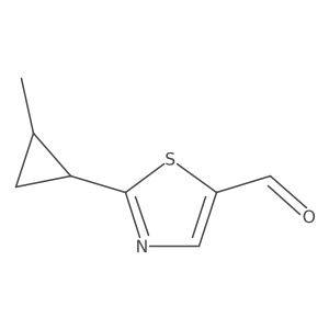 2-(2-Methylcyclopropyl)-1,3-thiazole-5-carbaldehyde Structure