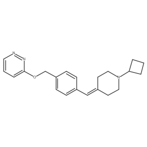 3-[[4-[(1-Cyclobutylpiperidin-4-ylidene)methyl]phenyl]methoxy]pyridazine结构式