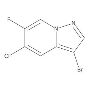 3-Bromo-5-chloro-6-fluoropyrazolo[1,5-a]pyridine Structure