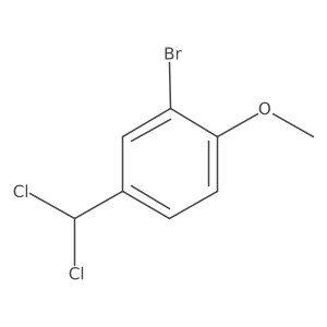 2-Bromo-4-(dichloromethyl)-1-methoxybenzene结构式