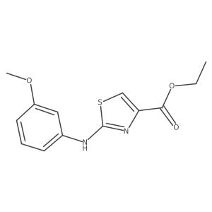 2-(3-Methoxyphenylamino)-thiazole-4-carboxylic acid ethyl ester Structure