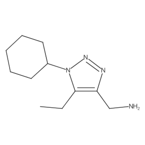 (1-Cyclohexyl-5-ethyl-1H-1,2,3-triazol-4-yl)methanamine Structure