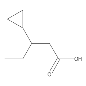 3-Cyclopropylpentanoic acid Structure