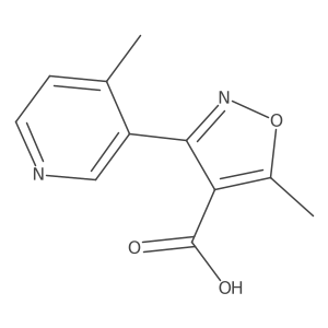 5-Methyl-3-(4-methyl-3-pyridyl)isoxazole-4-carboxylic Acid Structure