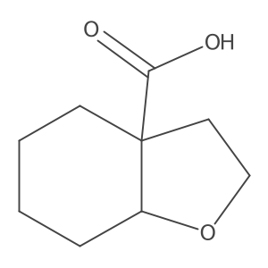 Octahydro-1-benzofuran-3a-carboxylic acid结构式