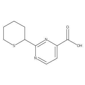 2-(Thian-2-yl)pyrimidine-4-carboxylic acid结构式