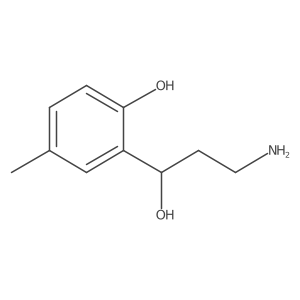 2-(3-Amino-1-hydroxypropyl)-4-methylphenol结构式