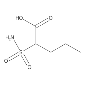 2-Sulfamoylpentanoic acid Structure