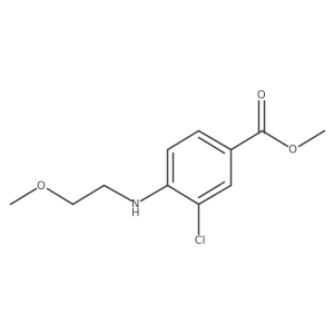 Methyl 3-chloro-4-(2-methoxyethylamino)benzoate Structure
