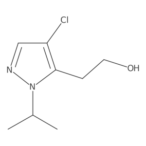 2-[4-Chloro-1-(propan-2-yl)-1H-pyrazol-5-yl]ethan-1-ol结构式