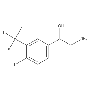 (R)-2-amino-1-(4-fluoro-3-(trifluoromethyl)phenyl)ethanol Structure