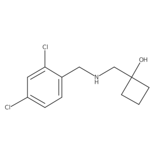 1-({[(2,4-Dichlorophenyl)methyl]amino}methyl)cyclobutan-1-ol结构式