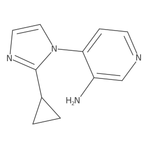 4-(2-Cyclopropyl-1H-imidazol-1-yl)-3-pyridinamine Structure