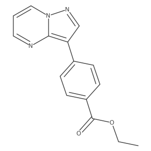 Ethyl 4-(pyrazolo[1,5-a]pyrimidin-3-yl)benzoate结构式