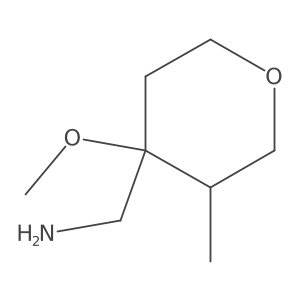 (4-Methoxy-3-methyloxan-4-yl)methanamine Structure