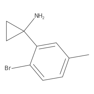 1-(2-Bromo-5-methylphenyl)cyclopropan-1-amine Structure