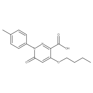 4-Butoxy-1-(4-methylphenyl)-6-oxo-1,6-dihydropyridazine-3-carboxylic acid Structure