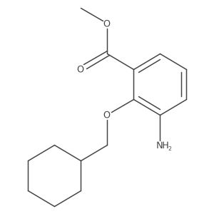 Methyl 3-amino-2-(cyclohexylmethoxy)benzoate结构式