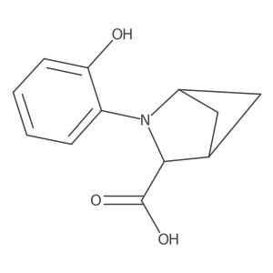 2-(2-Hydroxyphenyl)-2-azabicyclo[2.1.1]hexane-3-carboxylic acid结构式