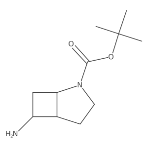 Tert-butyl 6-amino-2-azabicyclo[3.2.0]heptane-2-carboxylate Structure
