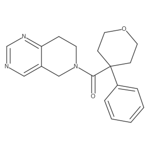 (7,8-dihydropyrido[4,3-d]pyrimidin-6(5H)-yl)(4-phenyltetrahydro-2H-pyran-4-yl)methanone Structure